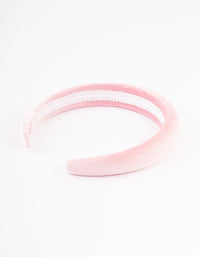 Kids Fabric Basic Pink Padded Headband - link has visual effect only