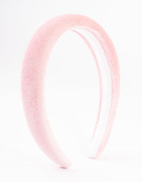 Kids Fabric Basic Pink Padded Headband - link has visual effect only