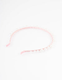 Kids Fabric Multi Size Pearl Headband - link has visual effect only