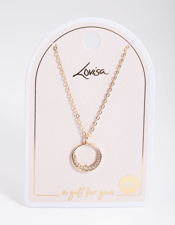 Lovisa OPEN CIRCLE - Necklace - silver coloured/silver-coloured - Zalando.de