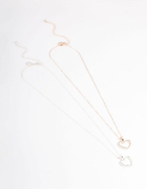 Mixed Metal Diamante Wiggle Snake Necklace Pack - Lovisa