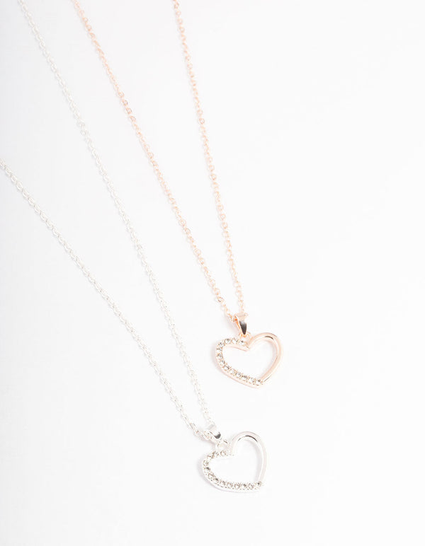 Mixed Metal Diamante Wiggle Snake Necklace Pack - Lovisa