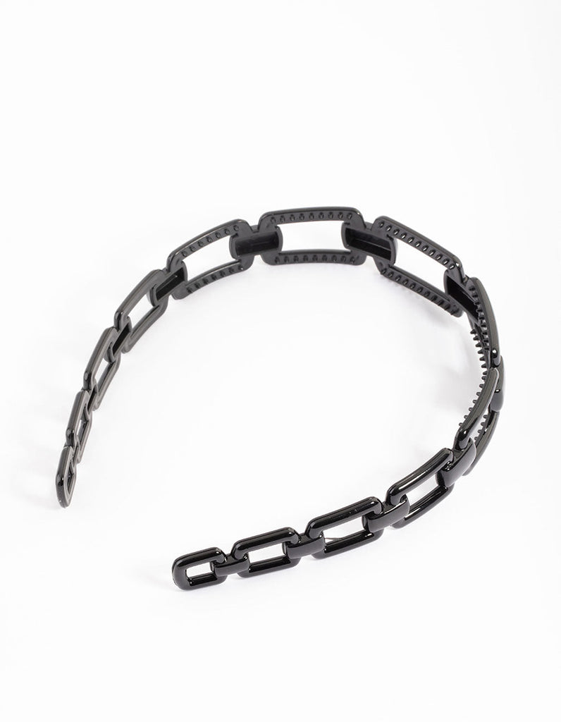 Black Chain Detailed Headband