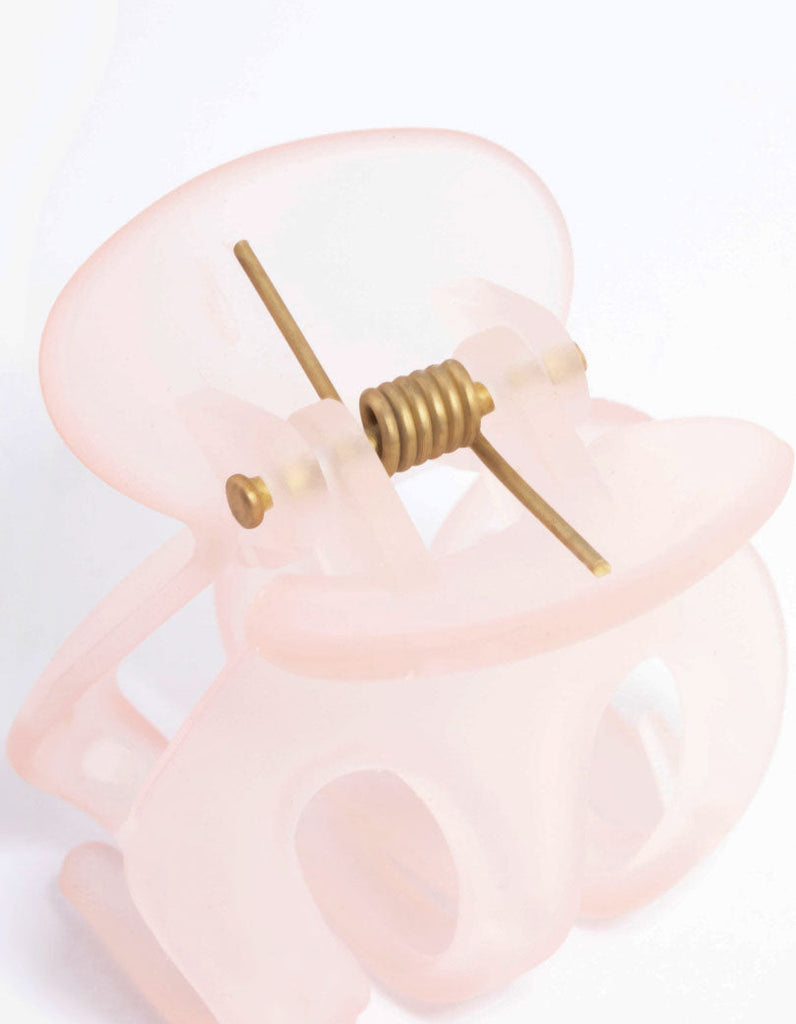 Pink Plastic Four Prong Mini Claw