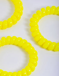 Yellow Plastic Large Hair Spiral Pack - link has visual effect only