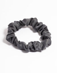 Gunmetal Fabric Narrow Scrunchie - link has visual effect only