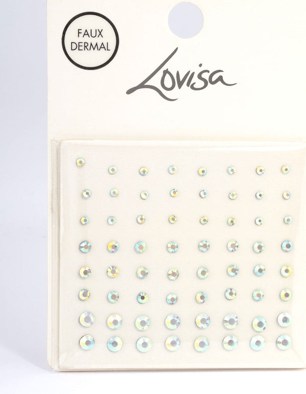 Round Diamante Face Jewels - Lovisa