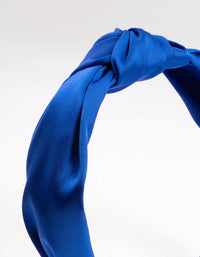 Blue Fabric Twist Knot Headband - link has visual effect only