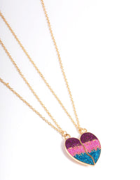 Kids Magnet Strap Heart BFF Necklace - link has visual effect only