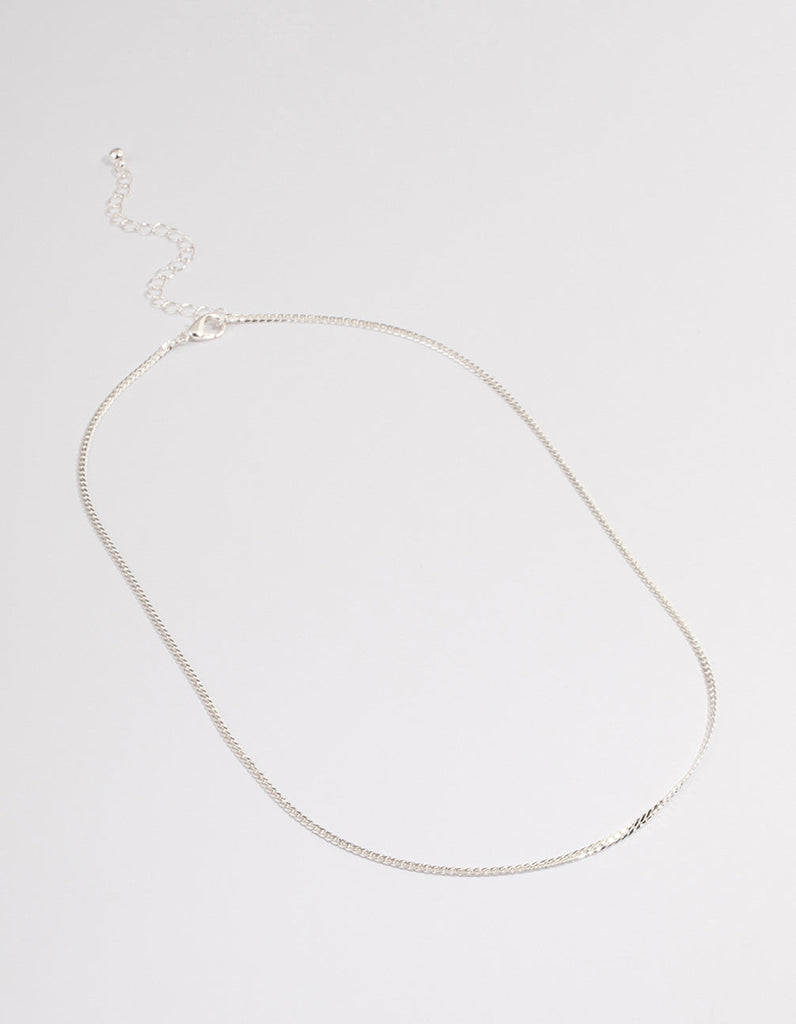 Silver Wheat Chain Necklace