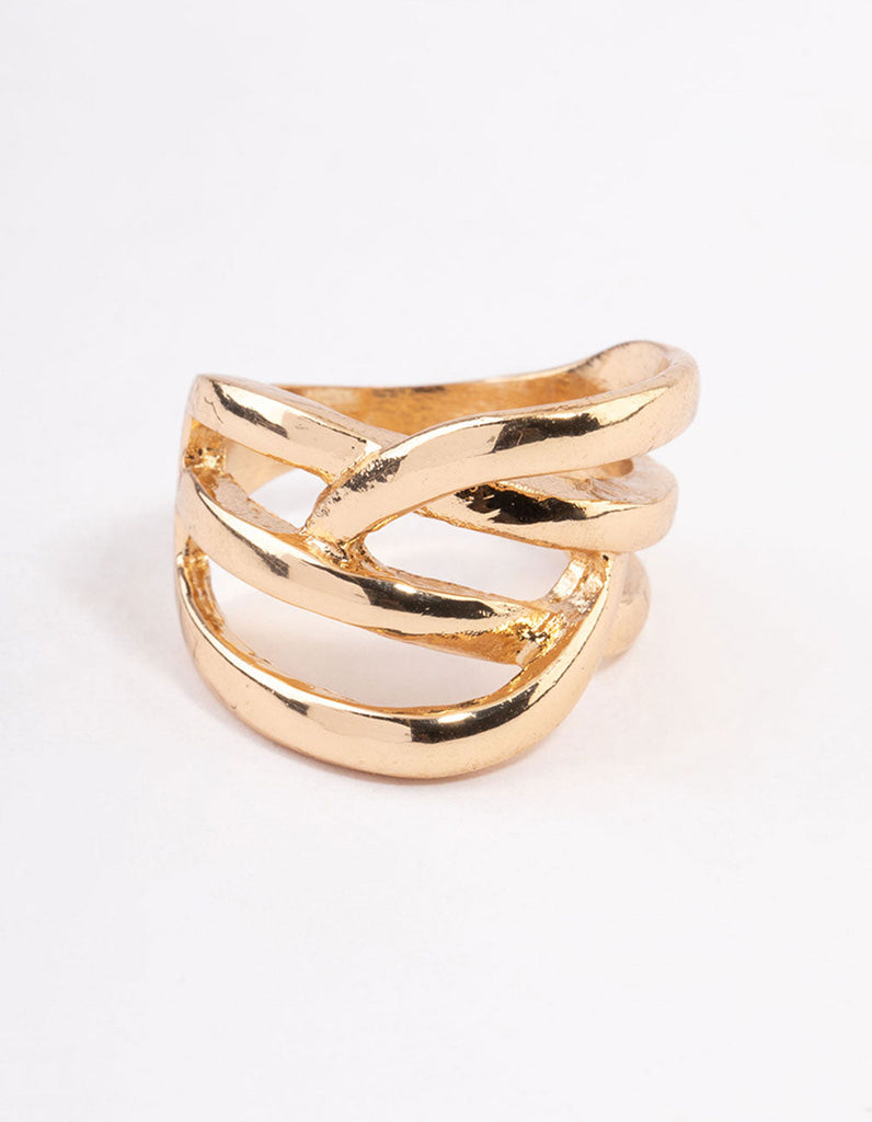 Gold Multi Row Wrap Ring