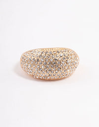 Gold Pave Dome Ring - link has visual effect only