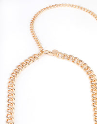 Gold Cross Pearl Belt Chain - link has visual effect only