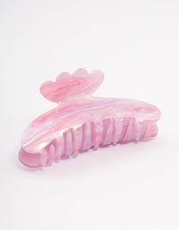 Acrylic Pink Slick Butterfly Hair Claw Clip - link has visual effect only