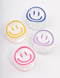 Acrylic Smiley Claw Clips 4-Pack - link has visual effect only