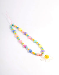 Small Flower Multi Bead Phone Charm - link has visual effect only