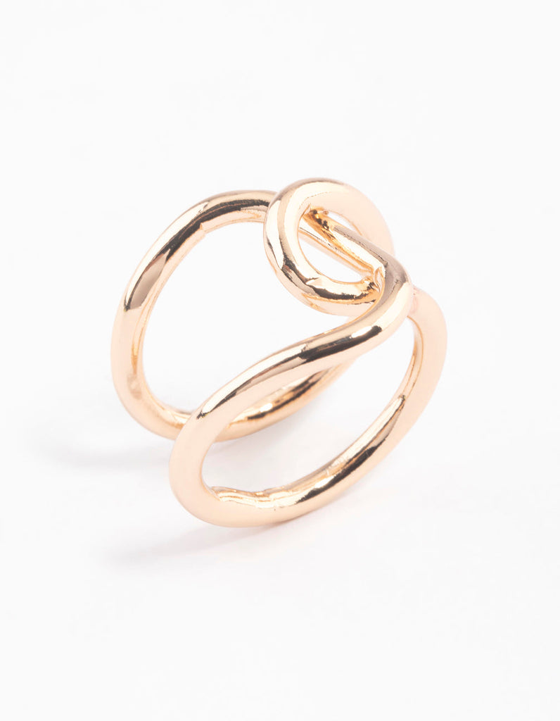 Gold Knotted Wrap Ring