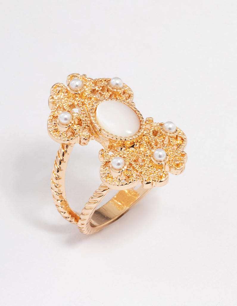 Gold Intricate Filigree Ring