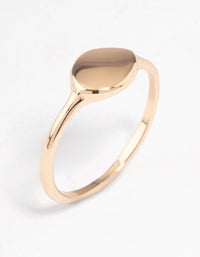 Gold Rounded Metal Ring - link has visual effect only