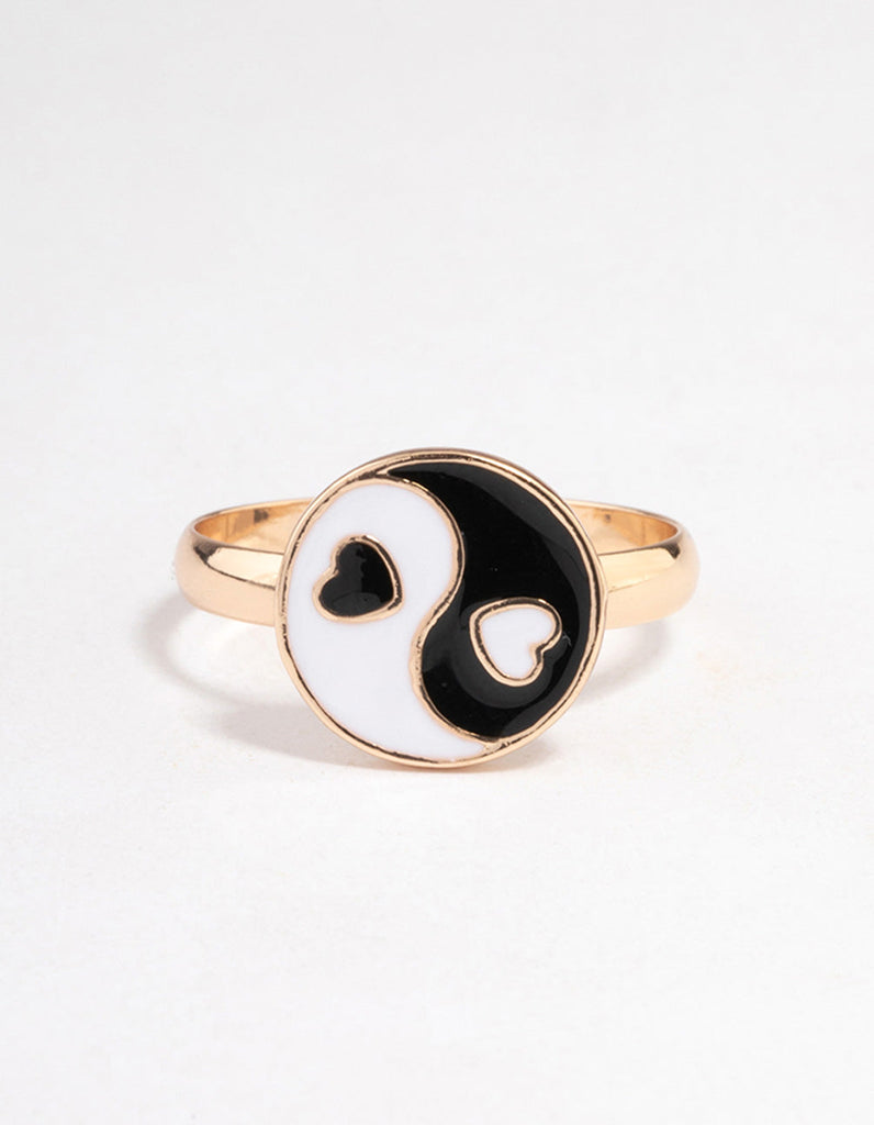 Gold Yin & Yang Ring