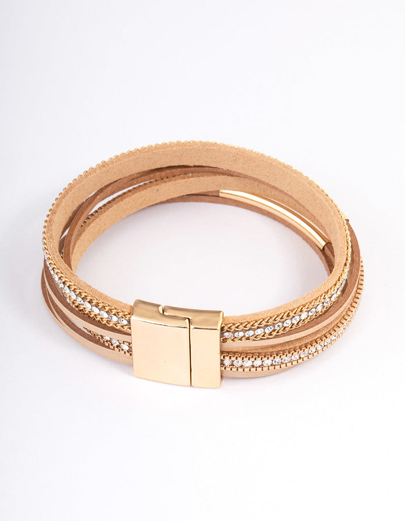 Brown Boho Leather Bracelet