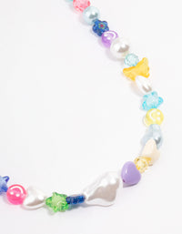 Beaded Mixed Motif Pearl Necklace - link has visual effect only
