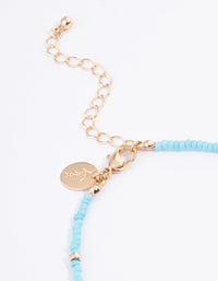 Gold Shell Bead Choker & Anklet Pack - link has visual effect only