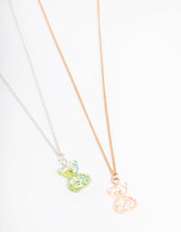 Teddy Bear Bestie Necklace Pack - link has visual effect only