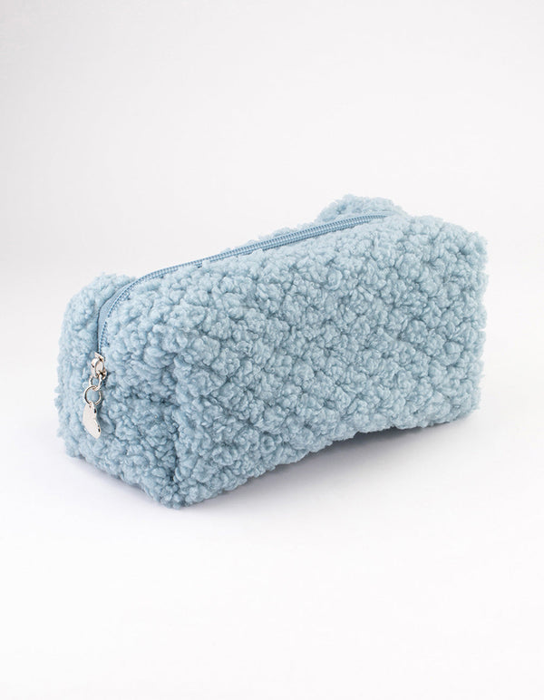 Blue Teddy Cosmetic Case