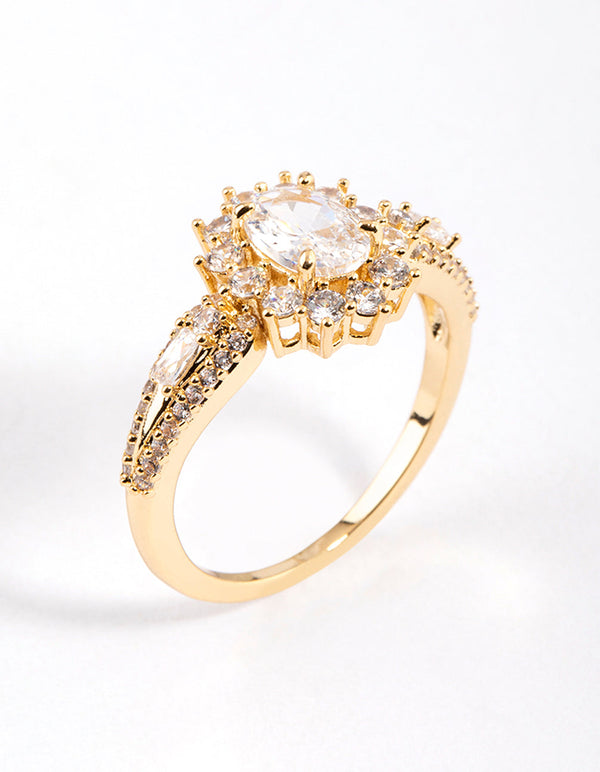 Gold Plated Opulent Statement Ring - Lovisa