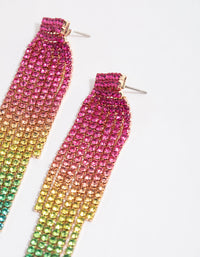 Rainbow Cupchain Earrings - link has visual effect only