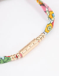 Gold Floral Toggle Bracelet - link has visual effect only