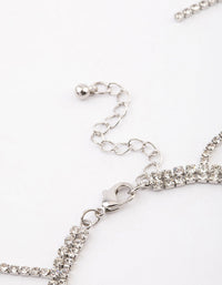 Rhodium Gradual Thin Cupchain Anklet Pack - link has visual effect only