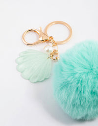 Kids Shell Pom Pom Key Ring - link has visual effect only