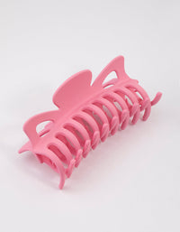 Pink Acrylic Triangular Cut Out Claw Clip - link has visual effect only