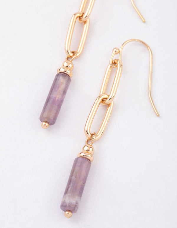 Gold Amethyst Celestial & Pearly Earrings 4-Pack - Lovisa