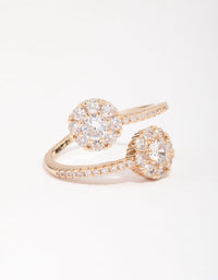 Gold Round Double Wrapped Ring - link has visual effect only