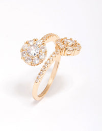 Gold Round Double Wrapped Ring - link has visual effect only
