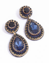 Gold Stone Drop Earrings - link has visual effect only