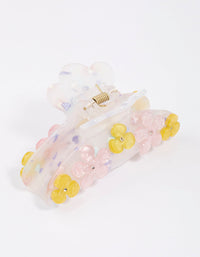 Pastel Flower Detailed Hair Claw Clip - link has visual effect only