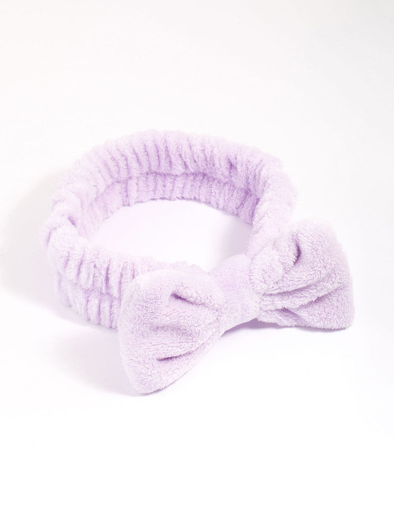 Lilac Bow Fluffy Headband