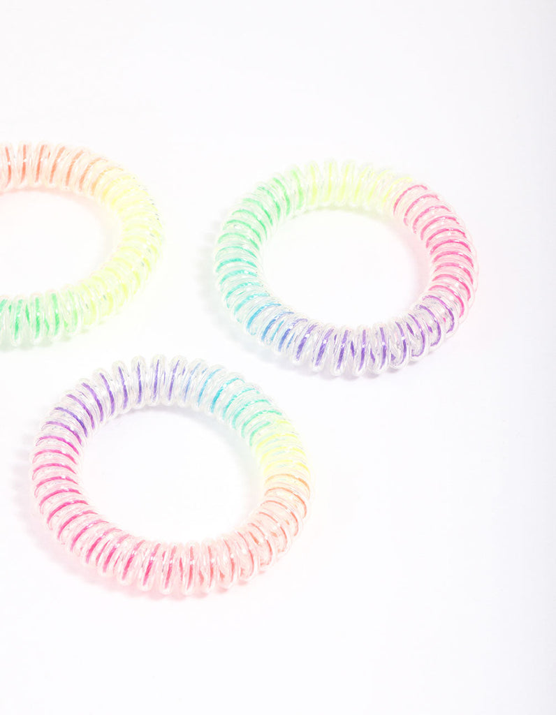 Rainbow Hair Coils 4-Pack