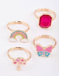 Kids Flower Garden Ring 6-Pack - link has visual effect only