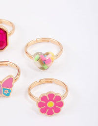 Kids Flower Garden Ring 6-Pack - link has visual effect only