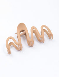 Neutral Wavy Hair Claw Clip - link has visual effect only