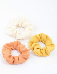 Fabric Texture Hair Scrunchie Pack - link has visual effect only