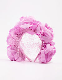 Fabric Rose & Knotted Headband - link has visual effect only