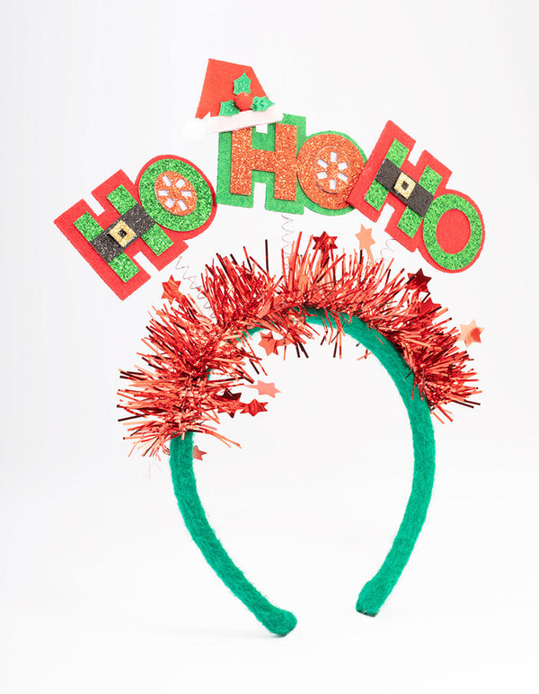 Kids Fabric Christmas Ho-Ho-Ho Headband