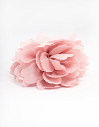 Blush Fabric Large Rose Hair Claw - link has visual effect only