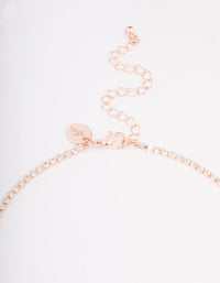 Rose Gold Teardrop Diamante Jewellery Set - link has visual effect only